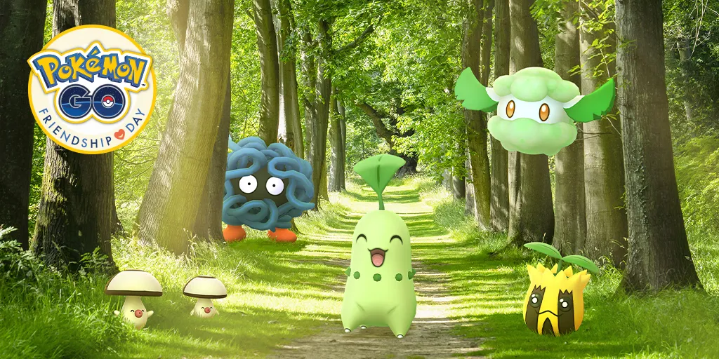 Dia da Amizade de Pokémon Go será dedicado ao tipo Planta e a