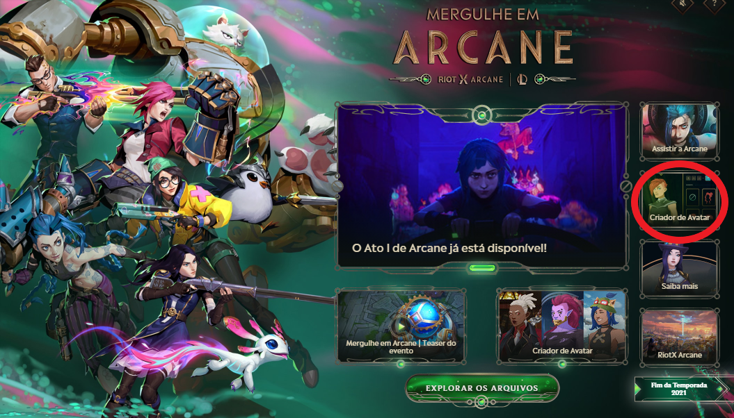 Como Usar O Criador De Avatar De Arcane Para Fazer Seu Avatar De League ...