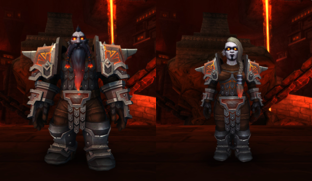 Two Dark Iron Dwarves wearing Heritage Armor