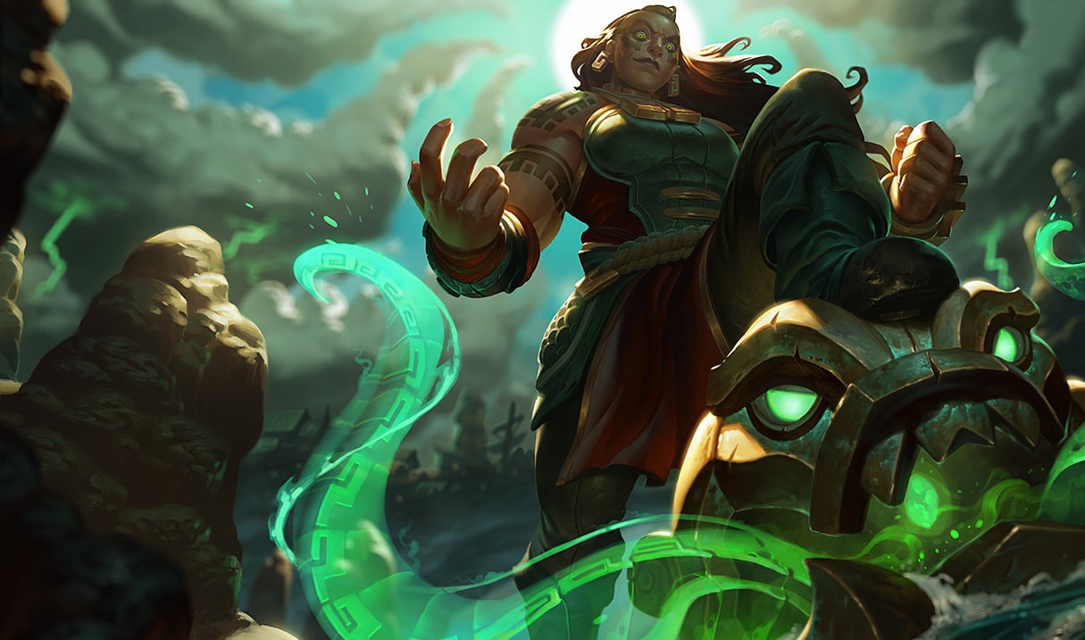 Check out the progress on the fan-voted Battlecast Illaoi skin