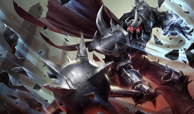 Old Mordekaiser's default splash art in League of Legends.