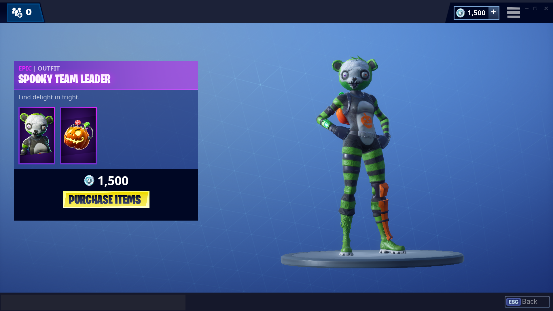 Spooky team leader fortnite