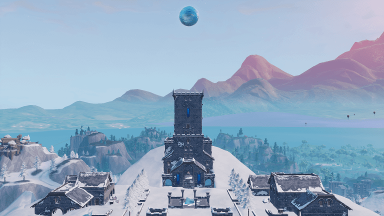 A Giant Ice Sphere Is Now Floating Over Polar Peak In Fortnite   Dot