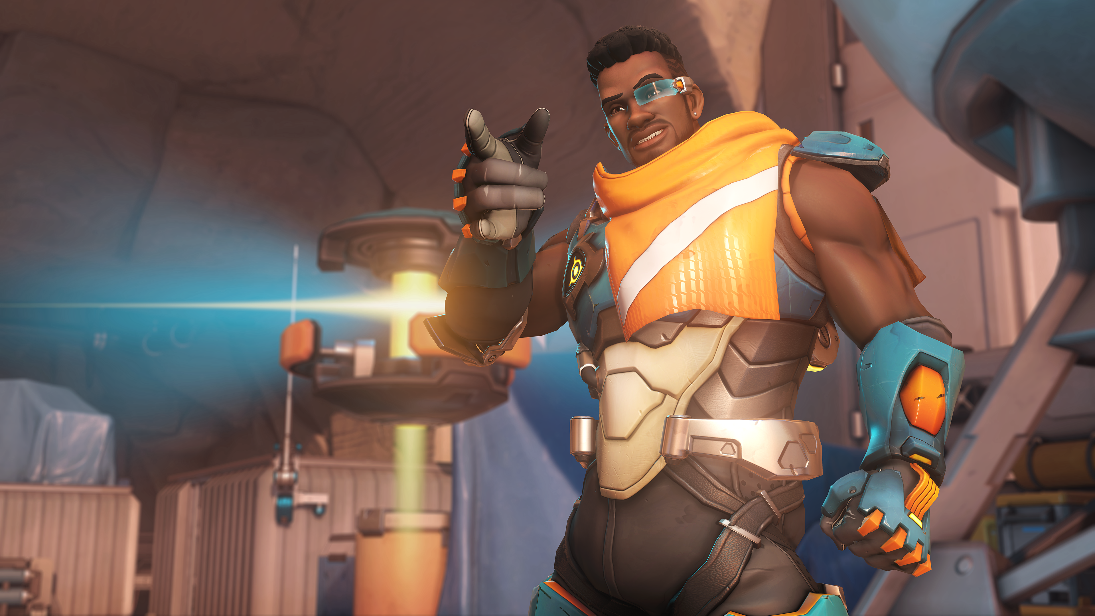 Baptiste standing in his immortality field