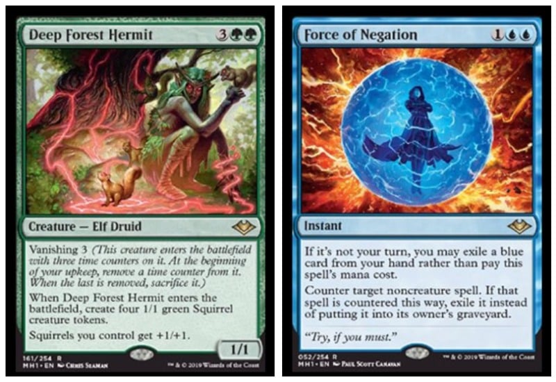 Modern Horizons rare spoilers revealed Force of Negation and Deep
