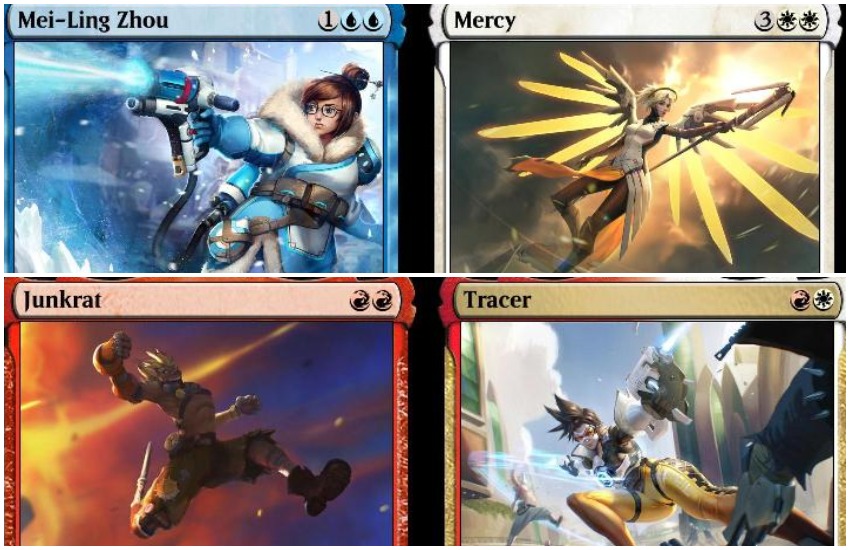 Fandom Overwatch and Magic: The Gathering crossover cards