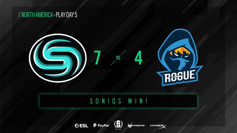 Soniqs knock Rogue down a peg in R6 Pro League NA matchday 5 - Dot Esports