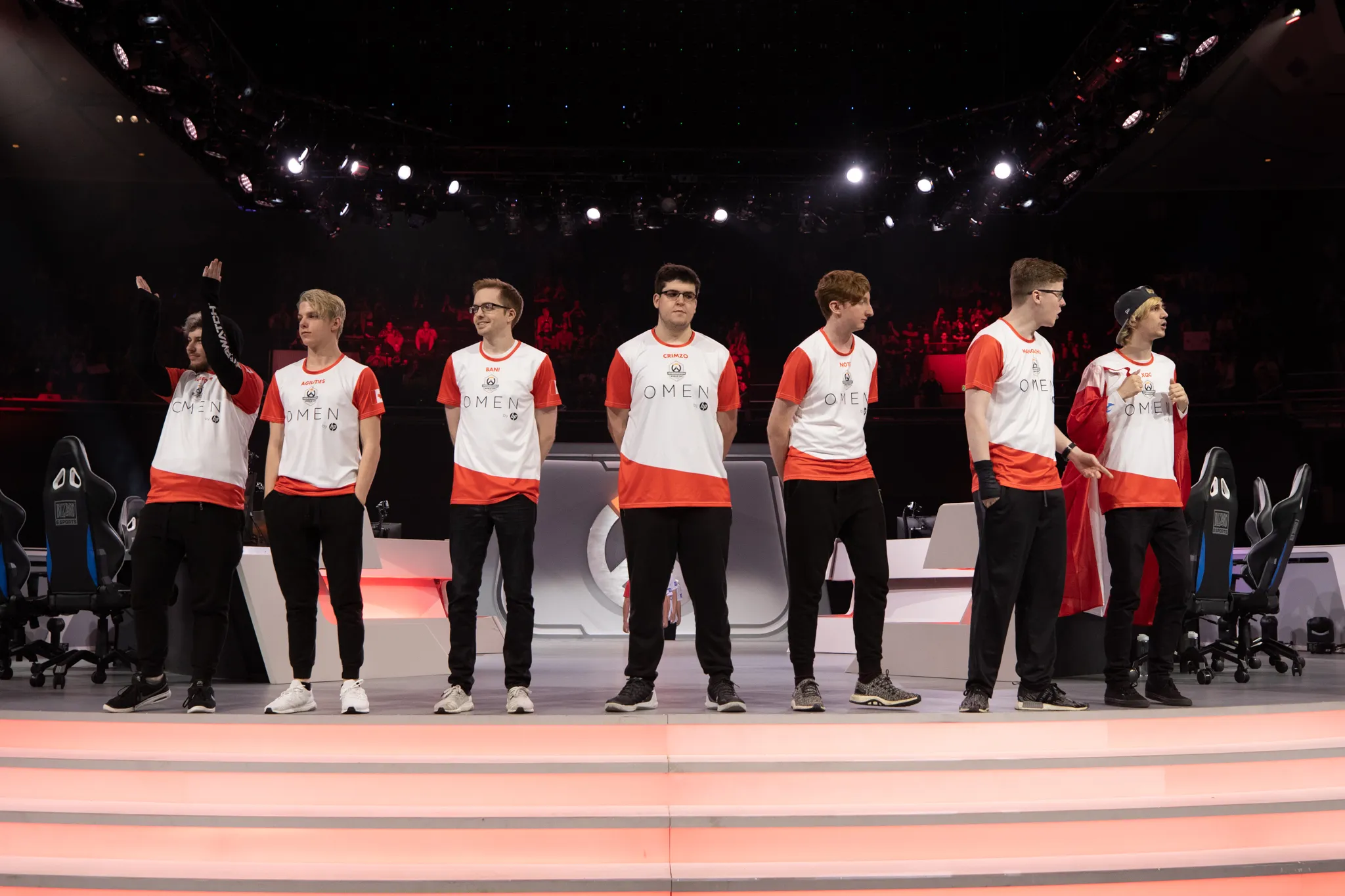 Team Canada at the 2019 Overwatch World Cup.