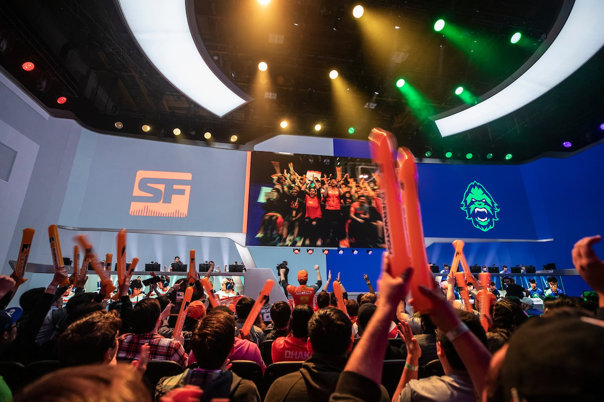 The San Francisco Shock vs. the Vancouver Titans in the Overwatch League.