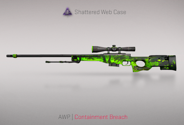 AWP Containment Breach weapon skin from CSGO. 