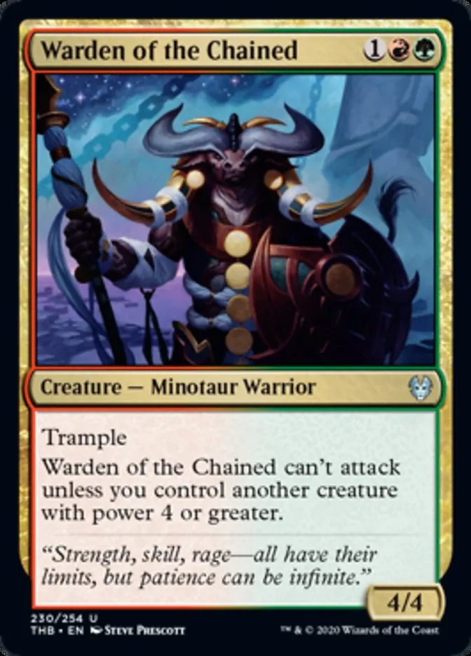 Warden of the Chained Spoiler Magic Theros Beyond Death