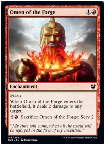 Omen of the Forge THB MTG