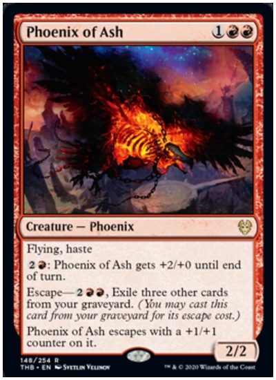 Phoenix of Ash THB MTG