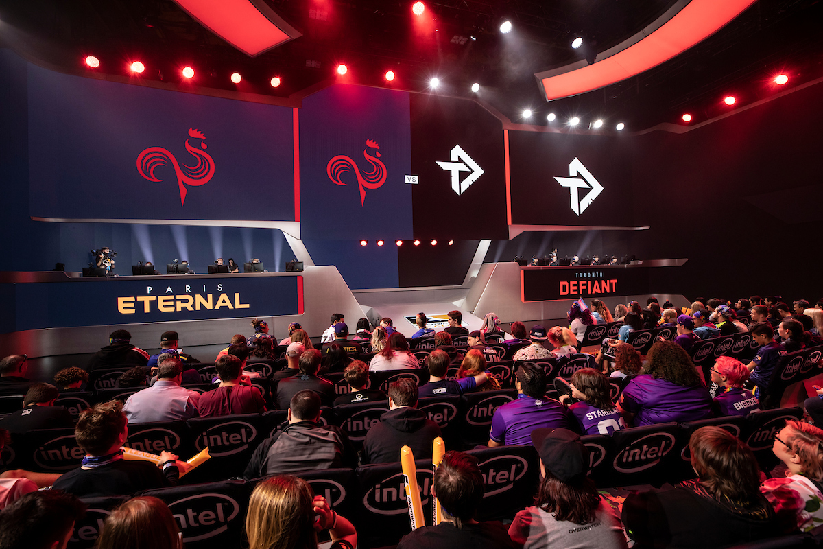The Toronto Defiant and the Paris Eternal face off during the OWL 2020 season.