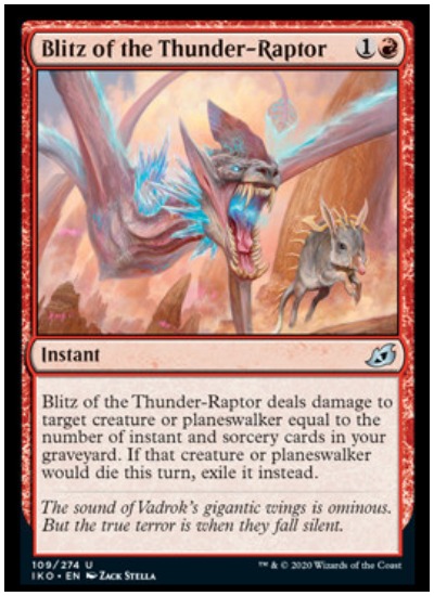IKO Blitz of the Thunder Raptor MTG