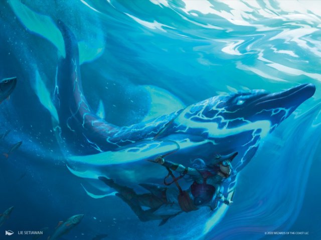 Phase Dolphin Art Magic Ikoria Lair of Behemoths