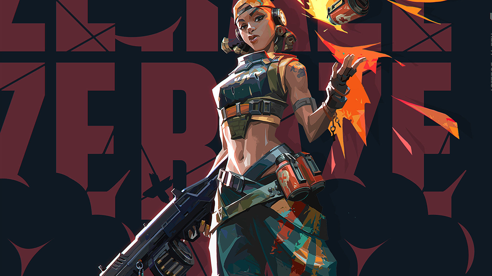 HD wallpaper: Valorant, Riot Games, first-person shooter, RAZE