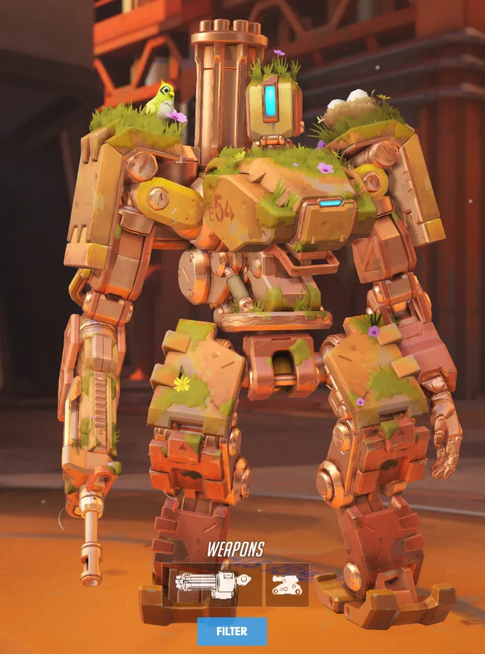 Bastion wears his look from The Last Bastion short.