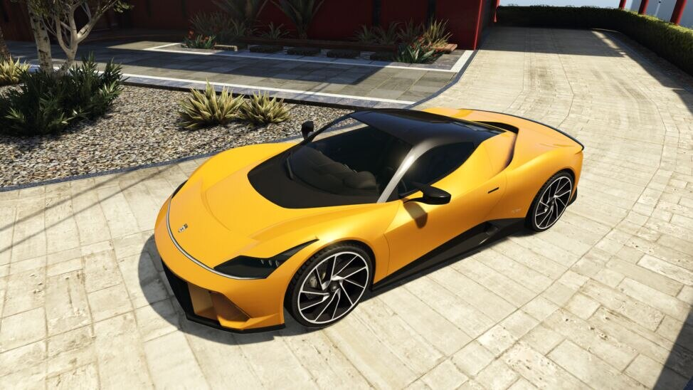 Grotti Furia parked in the driveway.