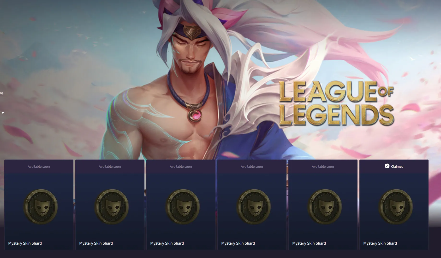 League of Legends and Teamfight Tactics Twitch Prime loot