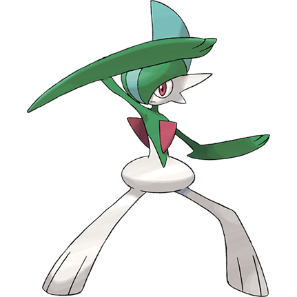 The official artwork of Gallade.