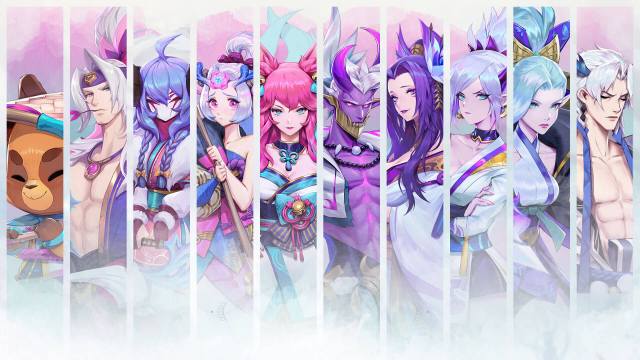 A host of League characters appeared in the Spirit Blossom in-client sim.