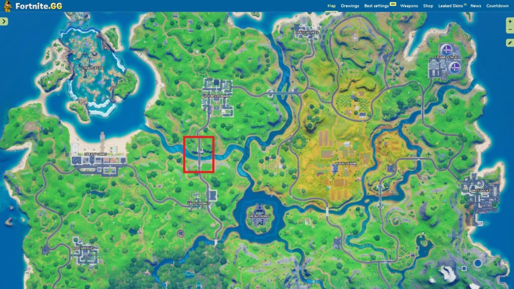 All Different Colored Steel Bridge Locations in Fortnite Chapter 2 ...