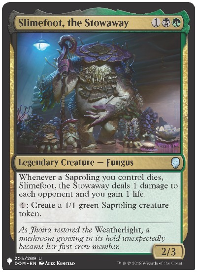 MTG The List Slimefoot, the Stowaway