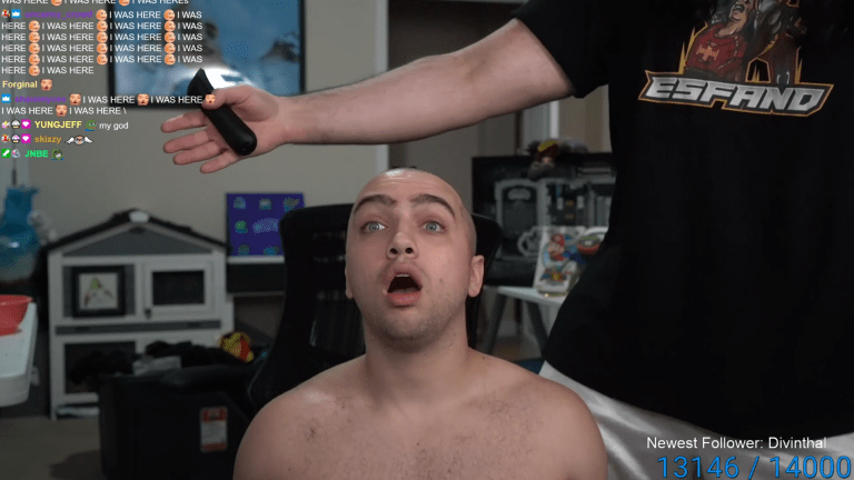 Mizkif shaves head after failing Minecraft speedrun challenge