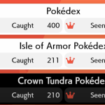 What happens when you complete The Crown Tundra Pokédex in Pokémon