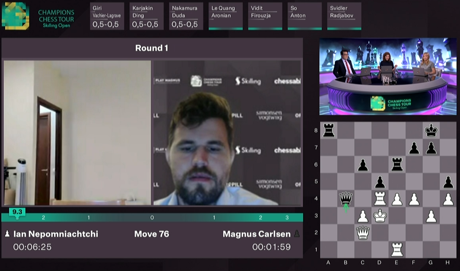 Magnus Carlsen's reign over chess ends with a slip of the mouse