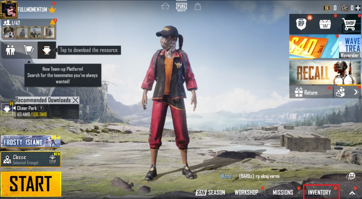 How to change your name and appearance in PUBG Mobile