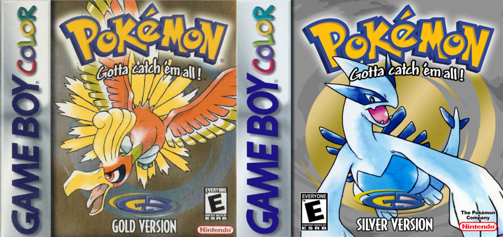 Pokemon Silver and Gold covers