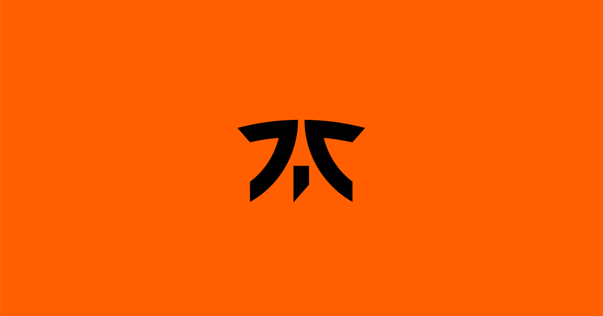Fnatic's logo on an orange background.