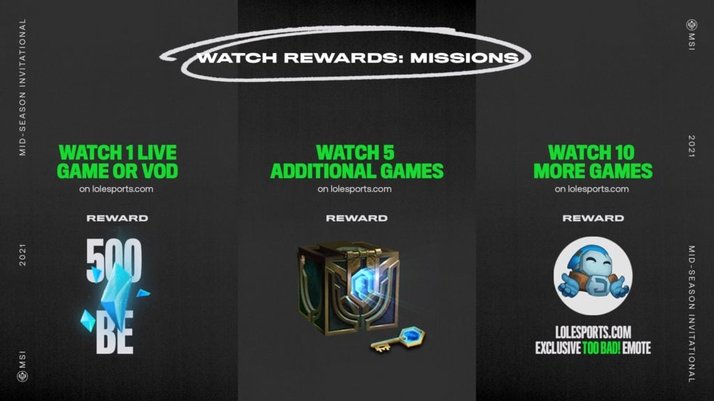 How to earn rewards and drops during the 2021 Mid-Season