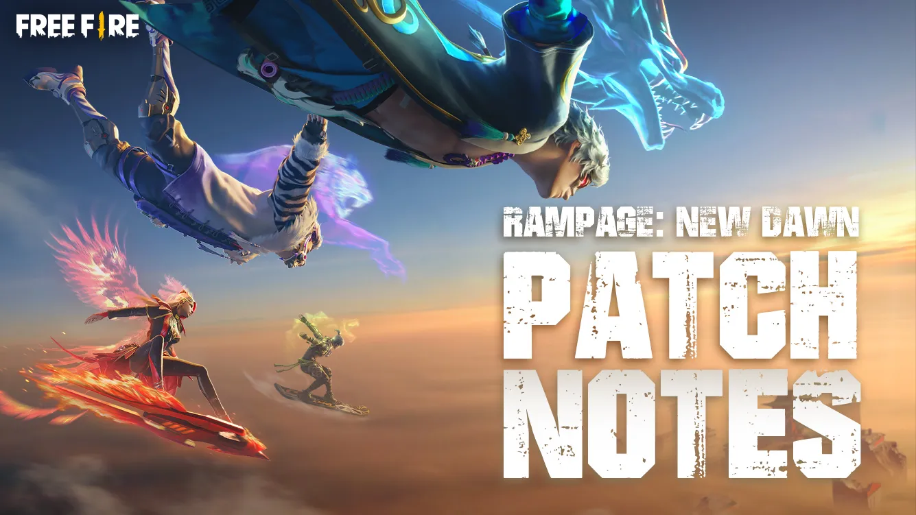 Here are the patch notes for Free Fire's OB28 Rampage: New Dawn ...