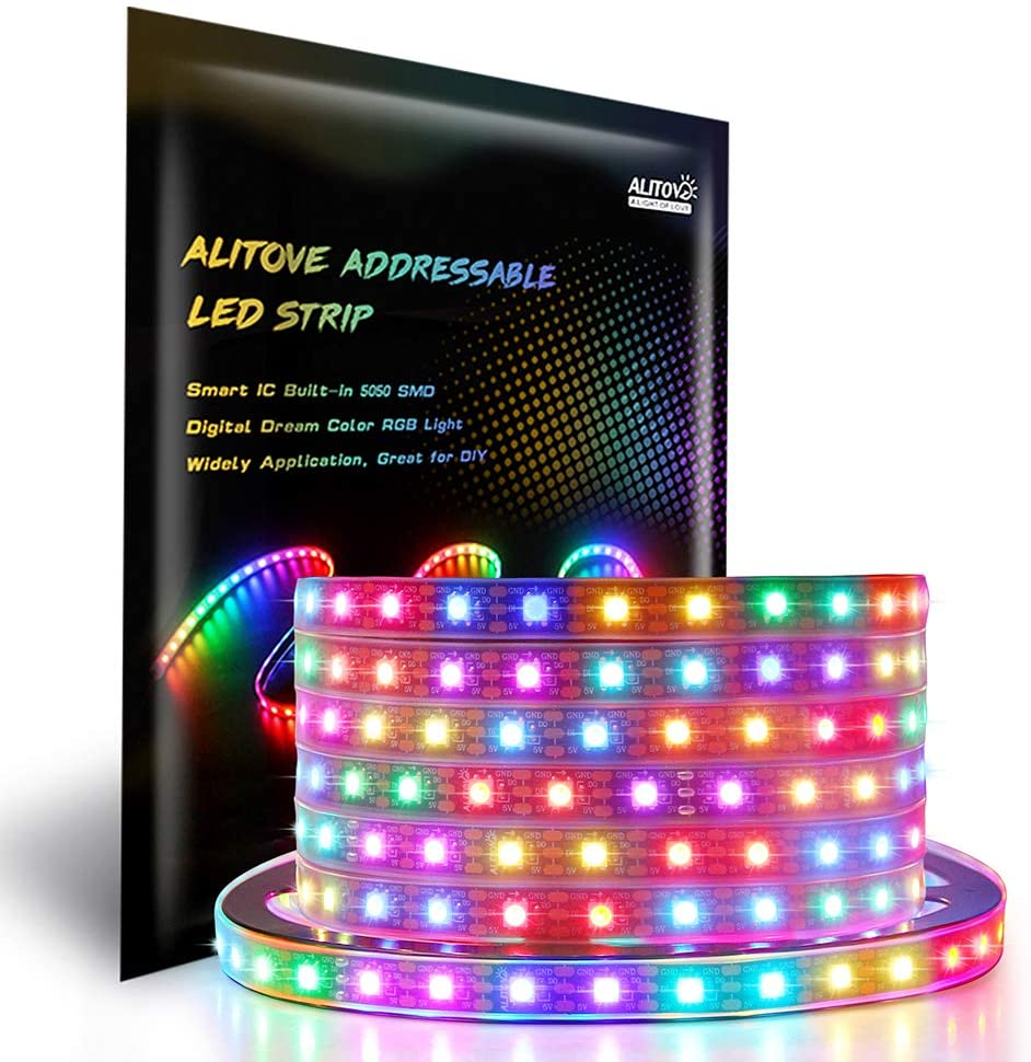 ALITOVE WS2812B Addressivable RGB LED Strip