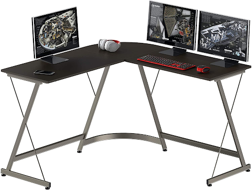 SHW Gaming Desk L-Shaped sale price