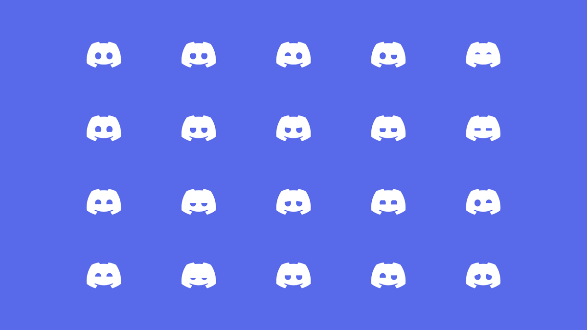 The Discord logo appears in a repeated pattern.