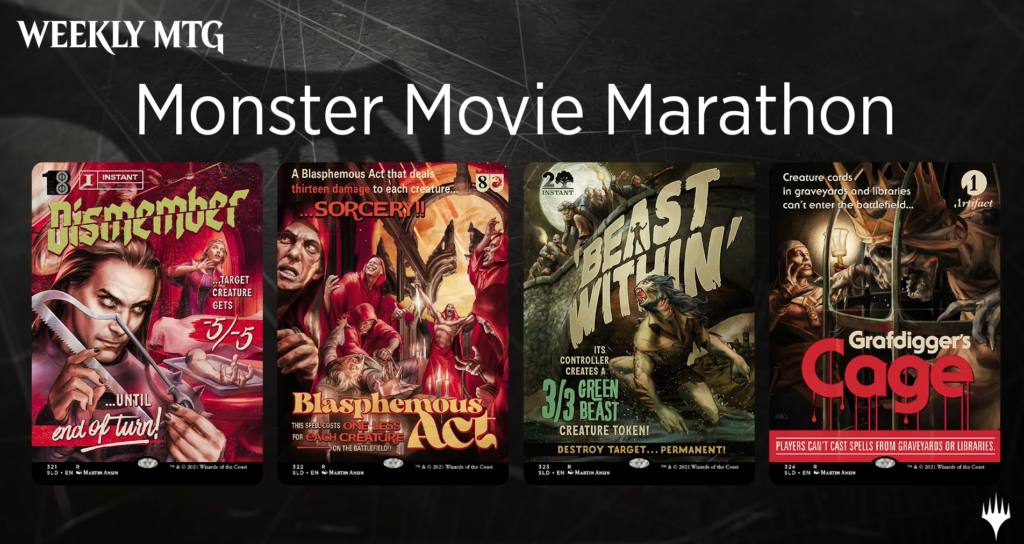 MTG Secret Lair Monster Movie Marathon