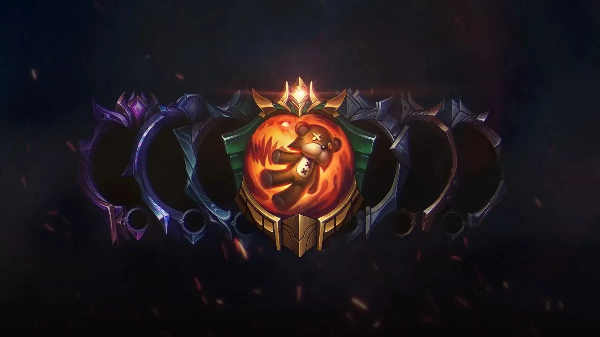 Ranked tier icons lined up in League of Legends