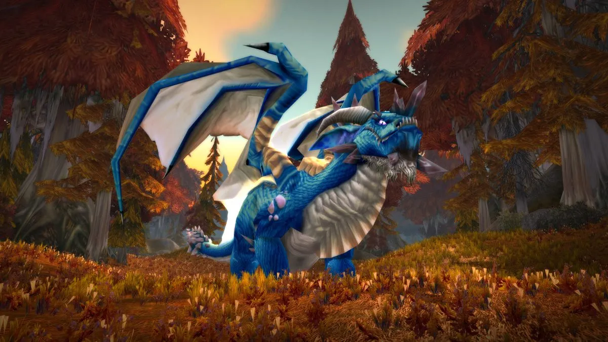 An image of Azuregos, a world boss found in WoW Classic in the zone Azshara.