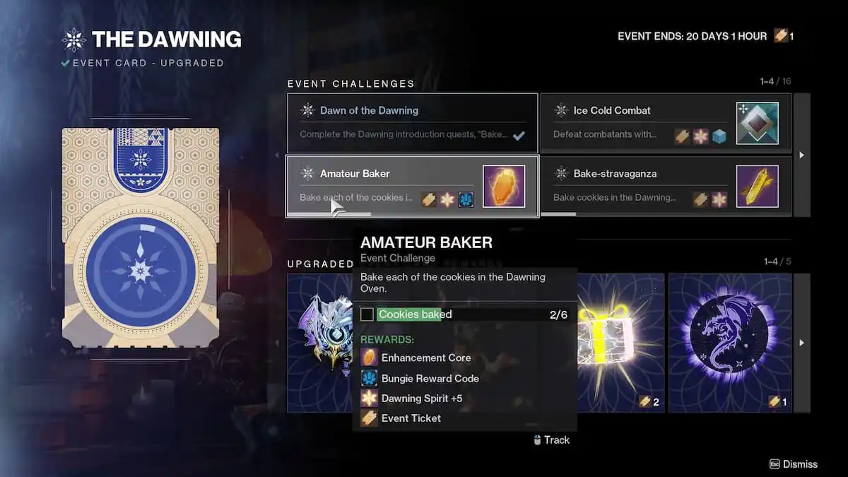 Dawning event card in Destiny 2