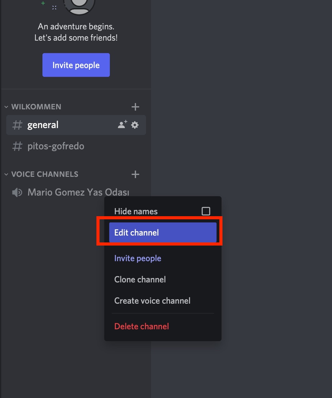 Show hidden channels discord