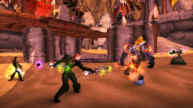 Players battling in Arena