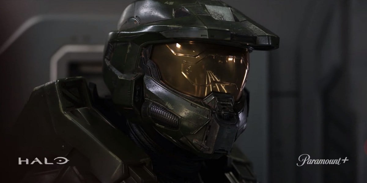 Master Chief in the Halo TV show on Paramount Plus.