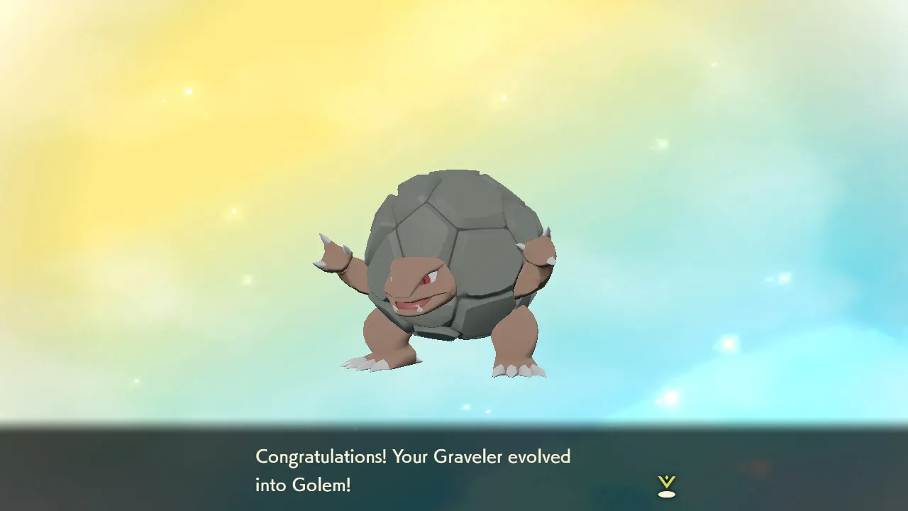 How to evolve Graveler into Golem in Pokémon Legends: Arceus