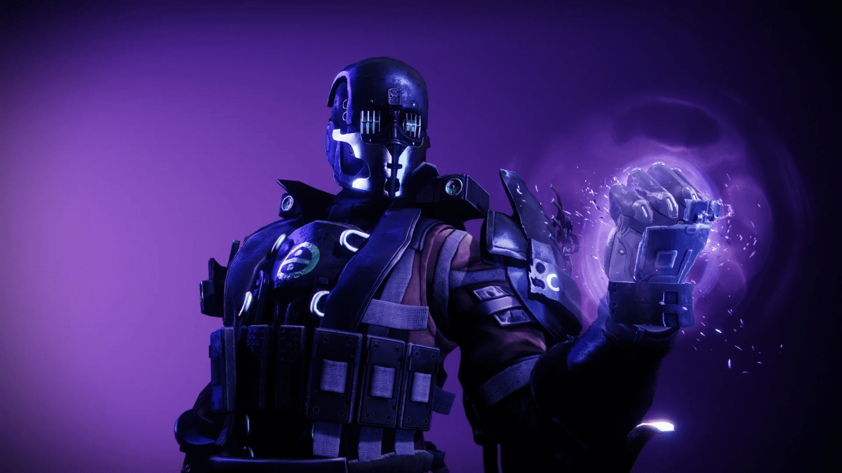 A Void Titan with the Throne World's regional armor in Destiny 2