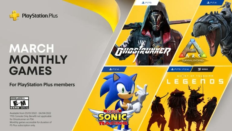 Ghostrunner headlines PlayStation Plus games for March 2022