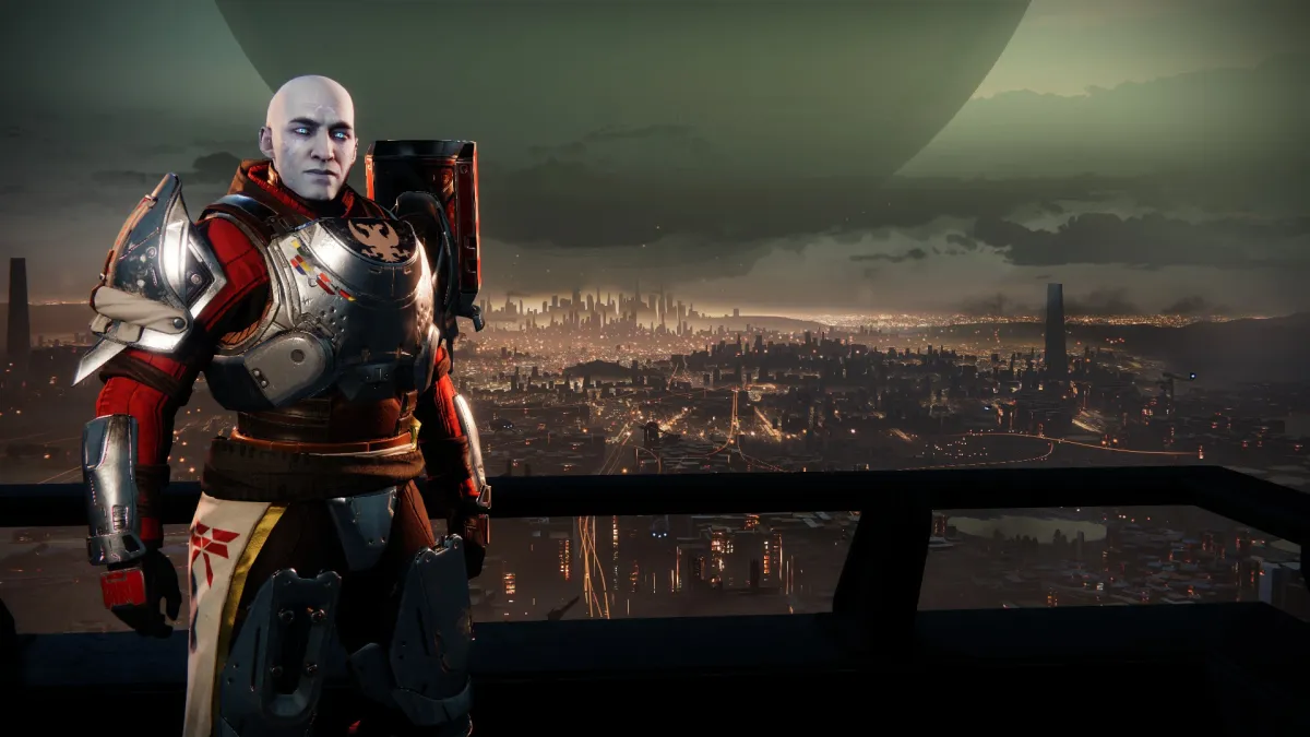 Commander Zavala standing in his usual spot in the Tower.